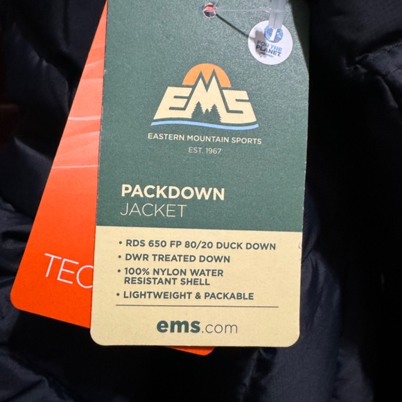 EMS Women's PUFFER PackDown 650 Jacket - Small NWT (Navy/Gold) - Picture 11 of 12
